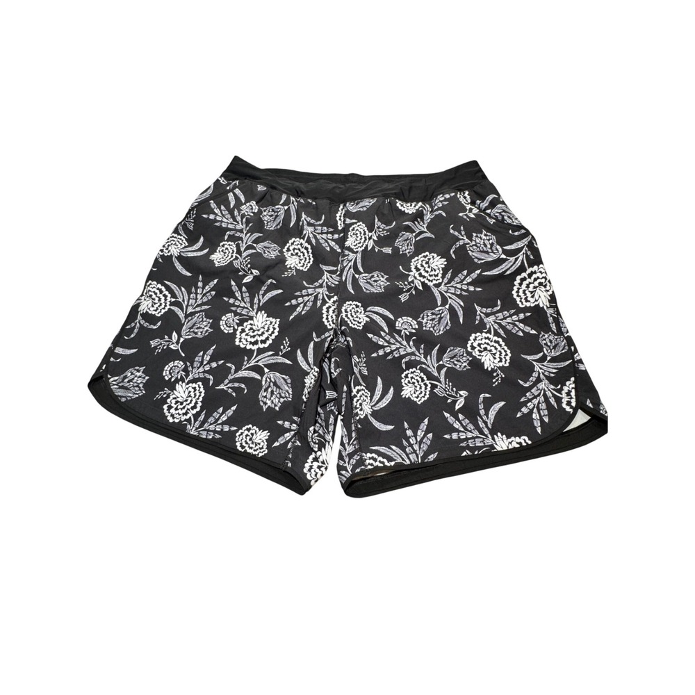 Lands End Swim Shorts Women 24W Floral Stretch Comfy Quick Dry Tropical Beach